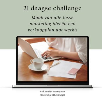 Maak van alle losse marketing ideeën een verkoopplan dat werkt!